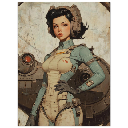 ✨ RETRO FUTUR MECHA WOMENS — Starship Series #78 - Aura Studio Déco