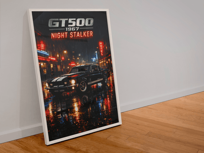 🏆🀣📺 Affiche Automobile Vintage Night Stalker - Aura Studio Déco