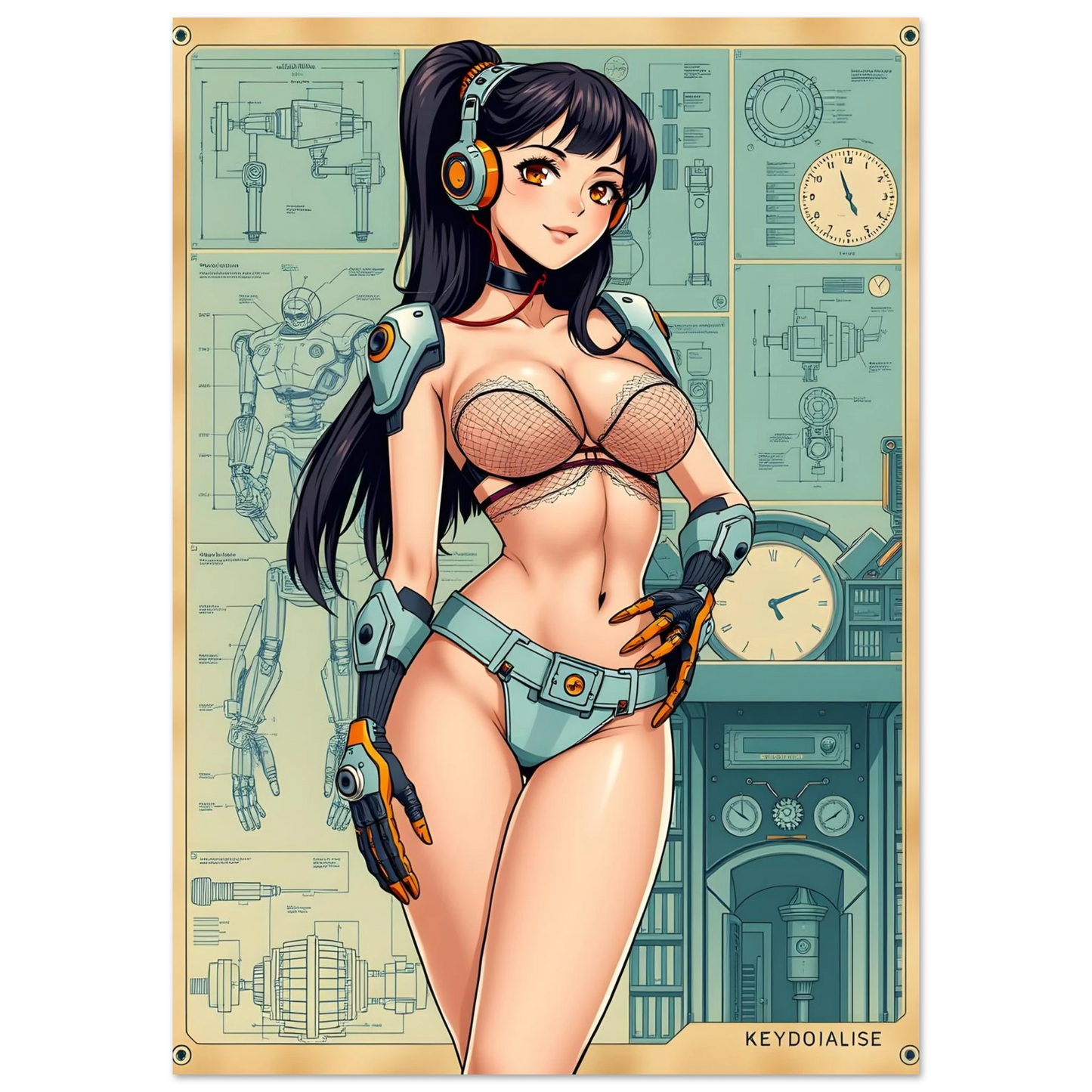 🌸🪐🎀👽Création Anime Rétro Sci-Fi ☄️11 - Aura Studio Déco