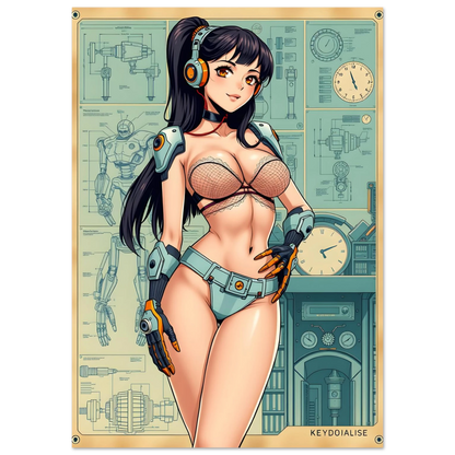 🌸🪐🎀👽Création Anime Rétro Sci-Fi ☄️11 - Aura Studio Déco
