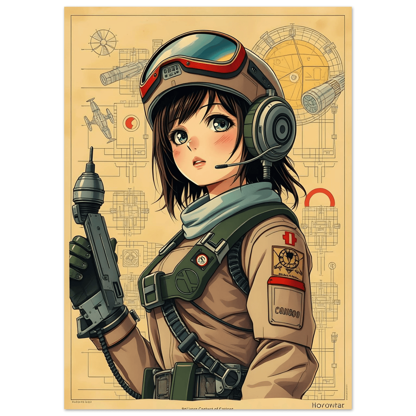 🌸🪐🎀👽Création Anime Rétro Sci-Fi ☄️28 - Aura Studio Déco