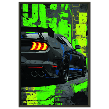 🏎️🏁Affiche Automobile Art' Style 2 Encadrée - Aura Studio Déco
