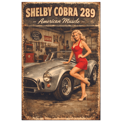 🏆🀣📺 Affiche Automobile Vintage Legend American Muscle - Aura Studio Déco
