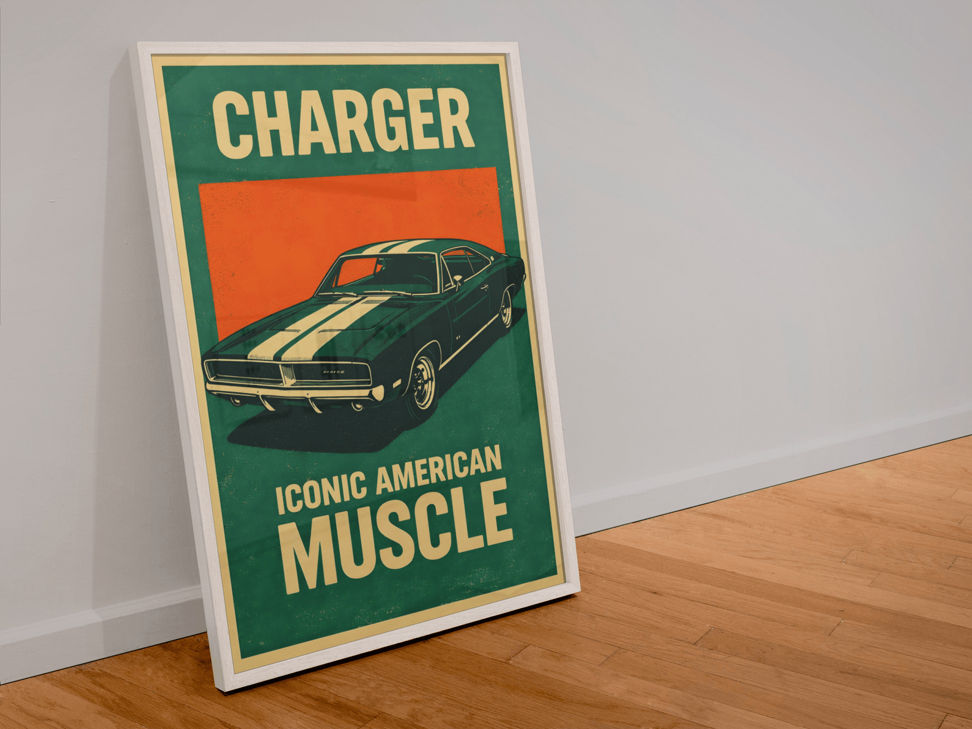 🏆🀣📺 Affiche Automobile Vintage Iconic Legend - Aura Studio Déco