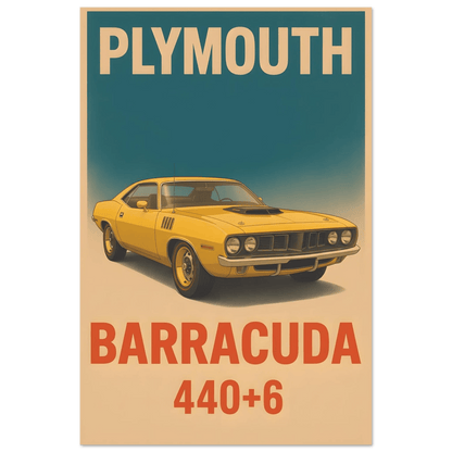 🏆🀣📺 Affiche Automobile Vintage Yellow Legend - Aura Studio Déco