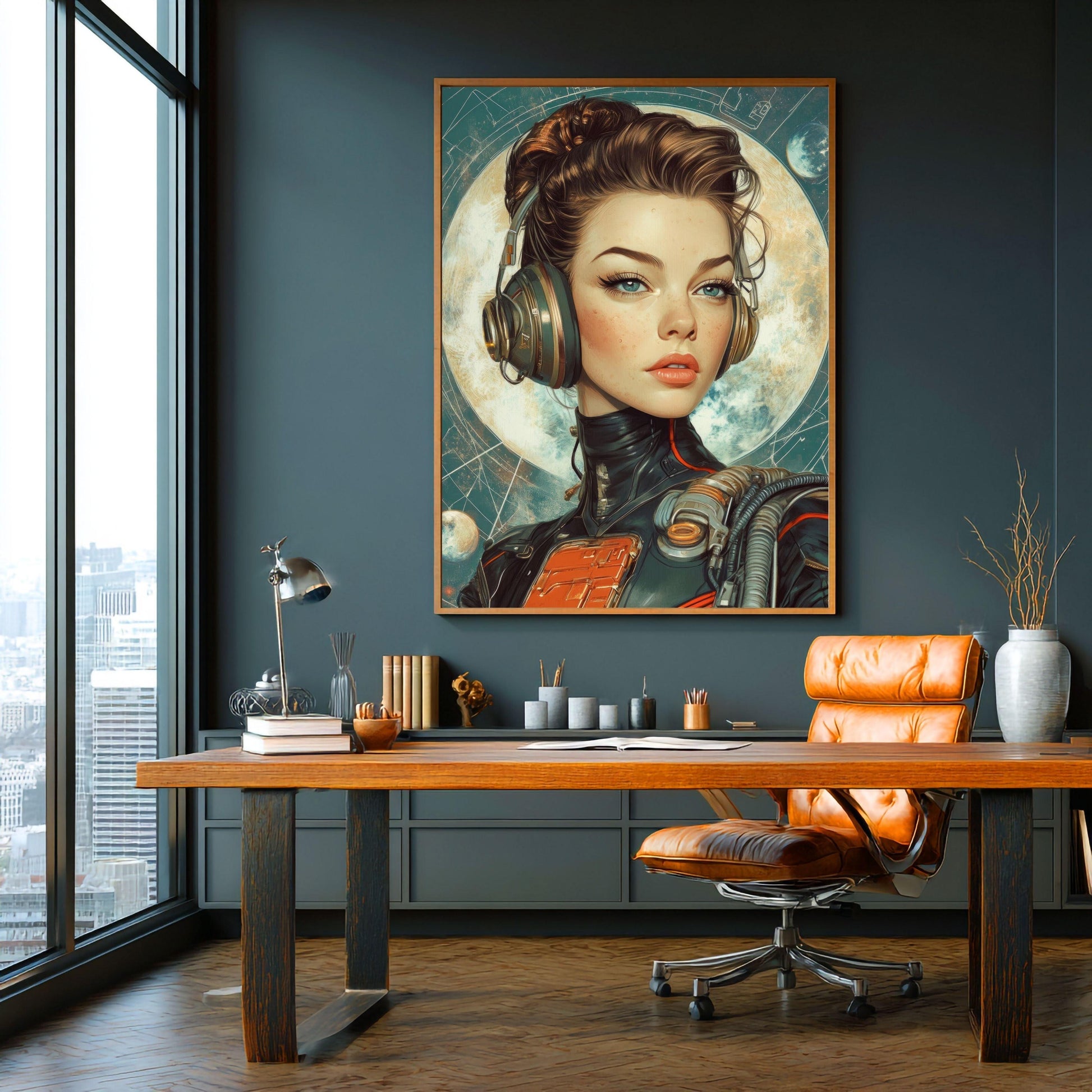 ✨ RETRO FUTUR MECHA WOMENS — Starship Series #34 - Aura Studio Déco