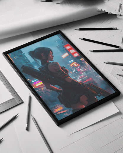 Affiche murale Impresion Cybergirl Ultimate  27☢️ - Aura Studio Déco
