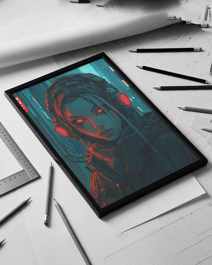 Affiche murale Impresion Cybergirl Ultimate SERIE 26☢️ - Aura Studio Déco