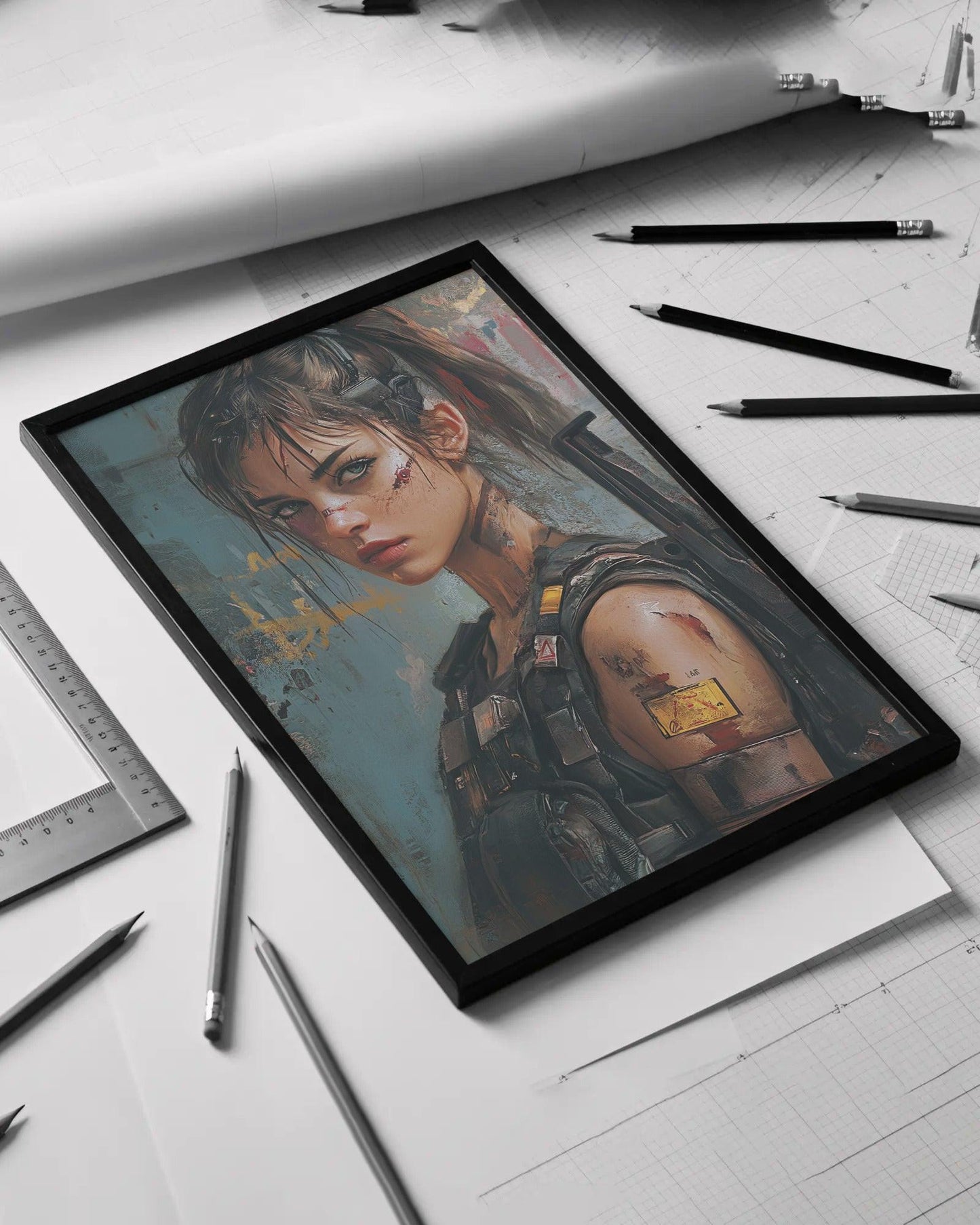 🌃Affiche Murale  WAR GIRL ULTIMATE SERIE  21☢️ - Aura Studio Déco