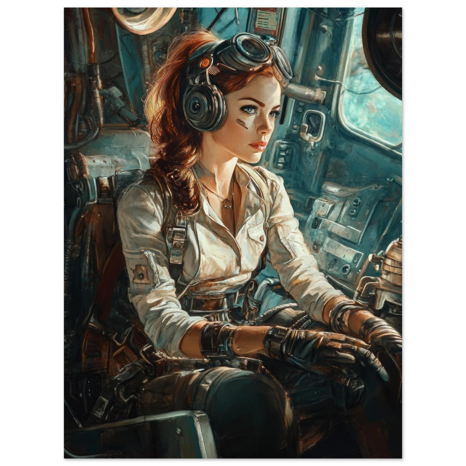 ✨ RETRO FUTUR MECHA WOMENS — Starship Series #41 - Aura Studio Déco