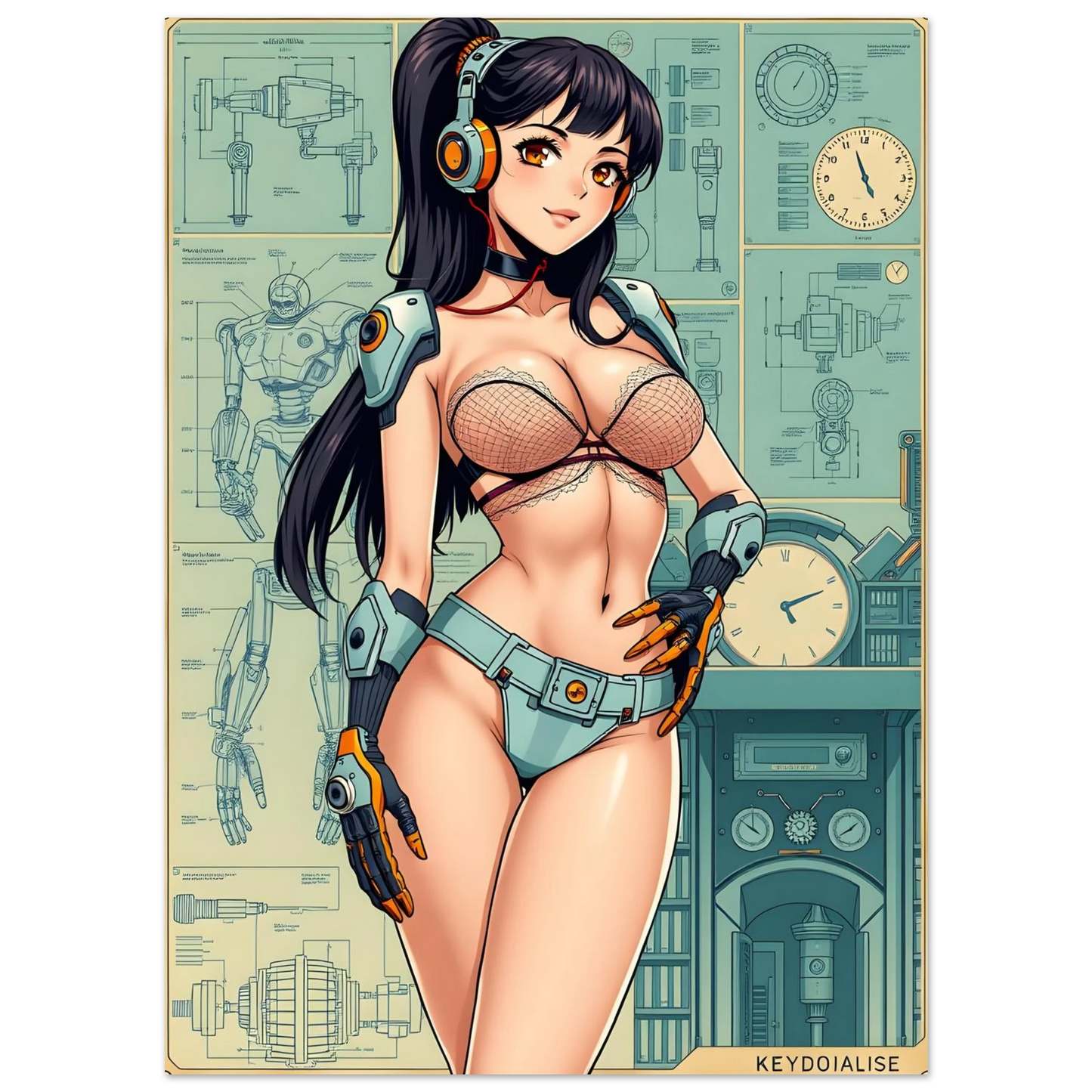 🌸🪐🎀👽Création Anime Rétro Sci-Fi ☄️11 - Aura Studio Déco