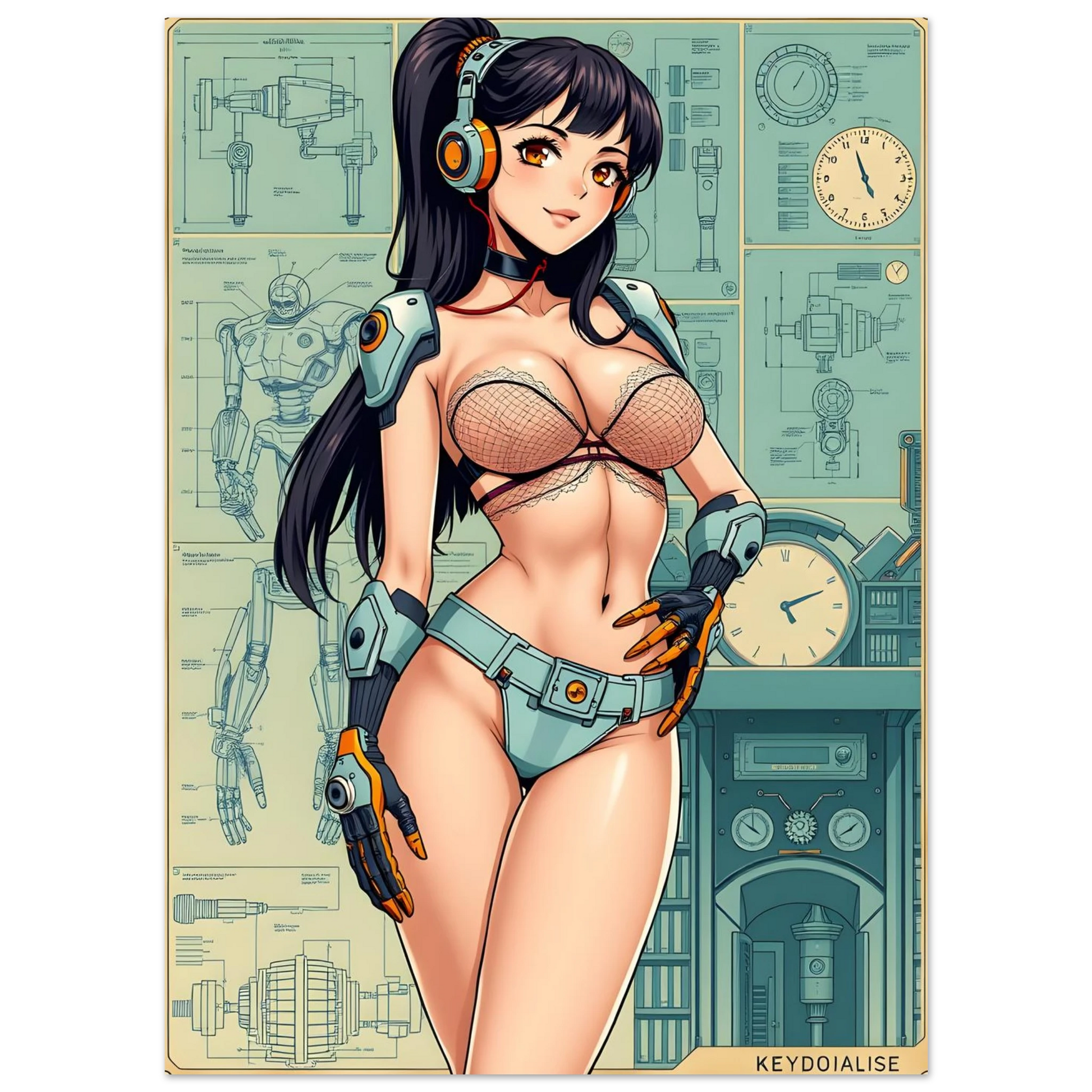 🌸🪐🎀👽Création Anime Rétro Sci-Fi ☄️11 - Aura Studio Déco