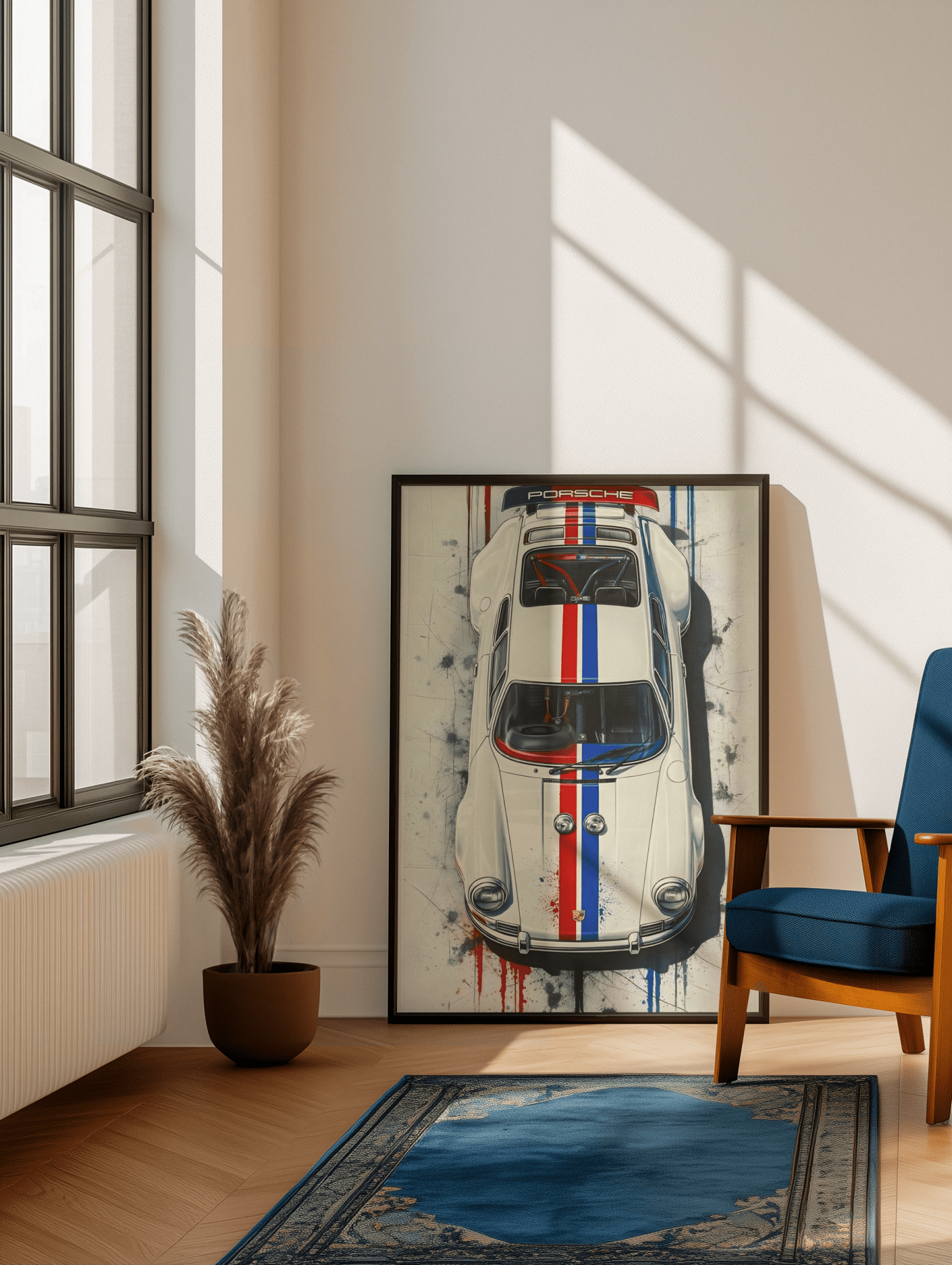 🏎️🏁Affiche Automobile Art' Legend 3 Encadrée - Aura Studio Déco
