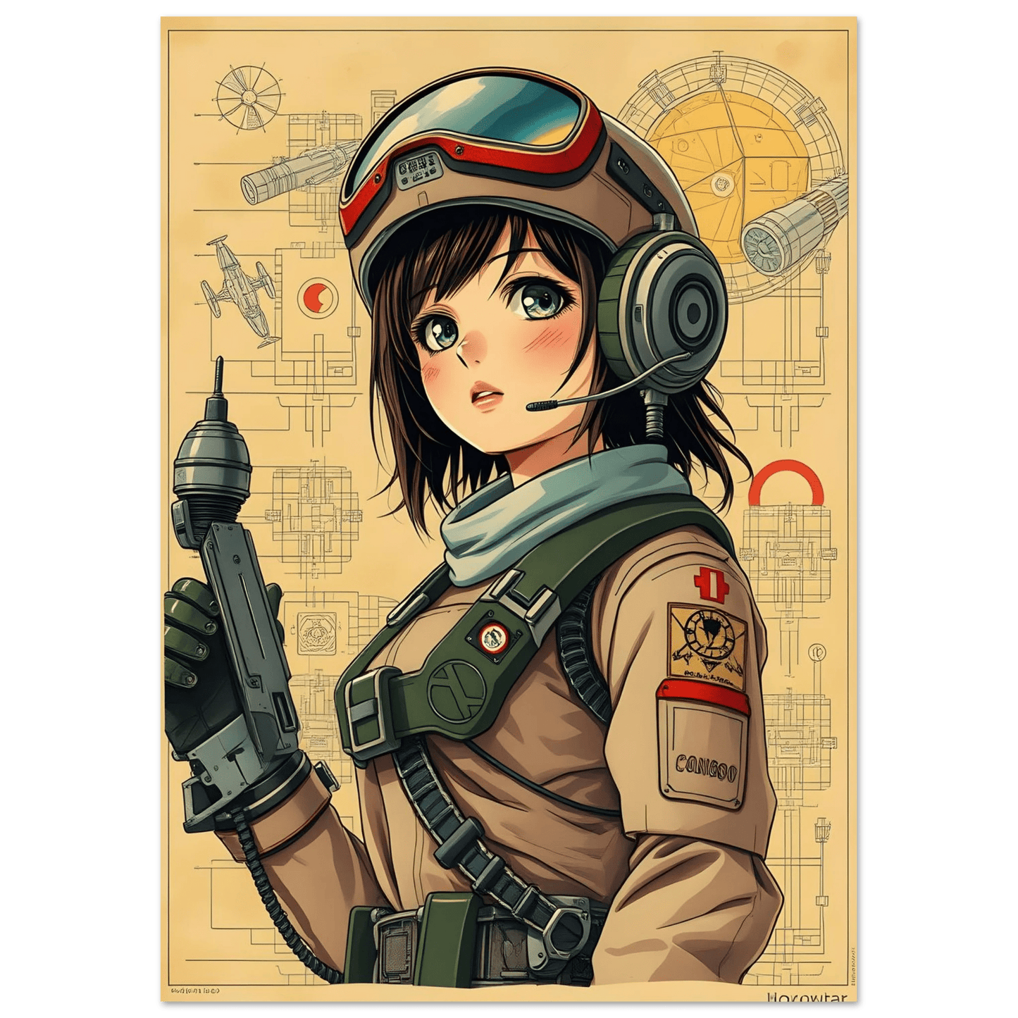 🌸🪐🎀👽Création Anime Rétro Sci-Fi ☄️28 - Aura Studio Déco