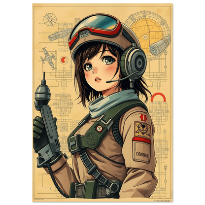🌸🪐🎀👽Création Anime Rétro Sci-Fi ☄️28 - Aura Studio Déco