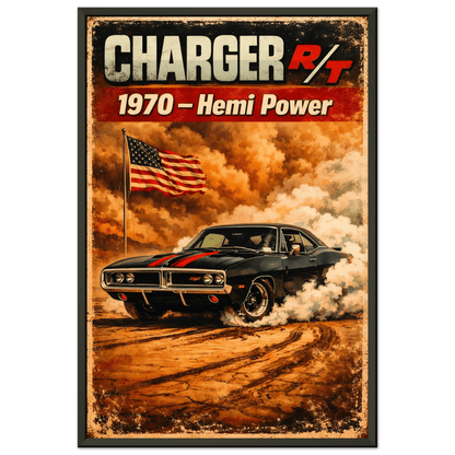 🏎️🏁Affiche Automobile Art' 70's Encadrée - Aura Studio Déco