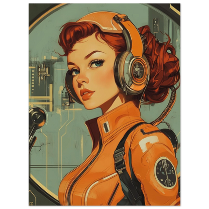 ✨ RETRO FUTUR MECHA WOMENS — Starship Series #51 - Aura Studio Déco