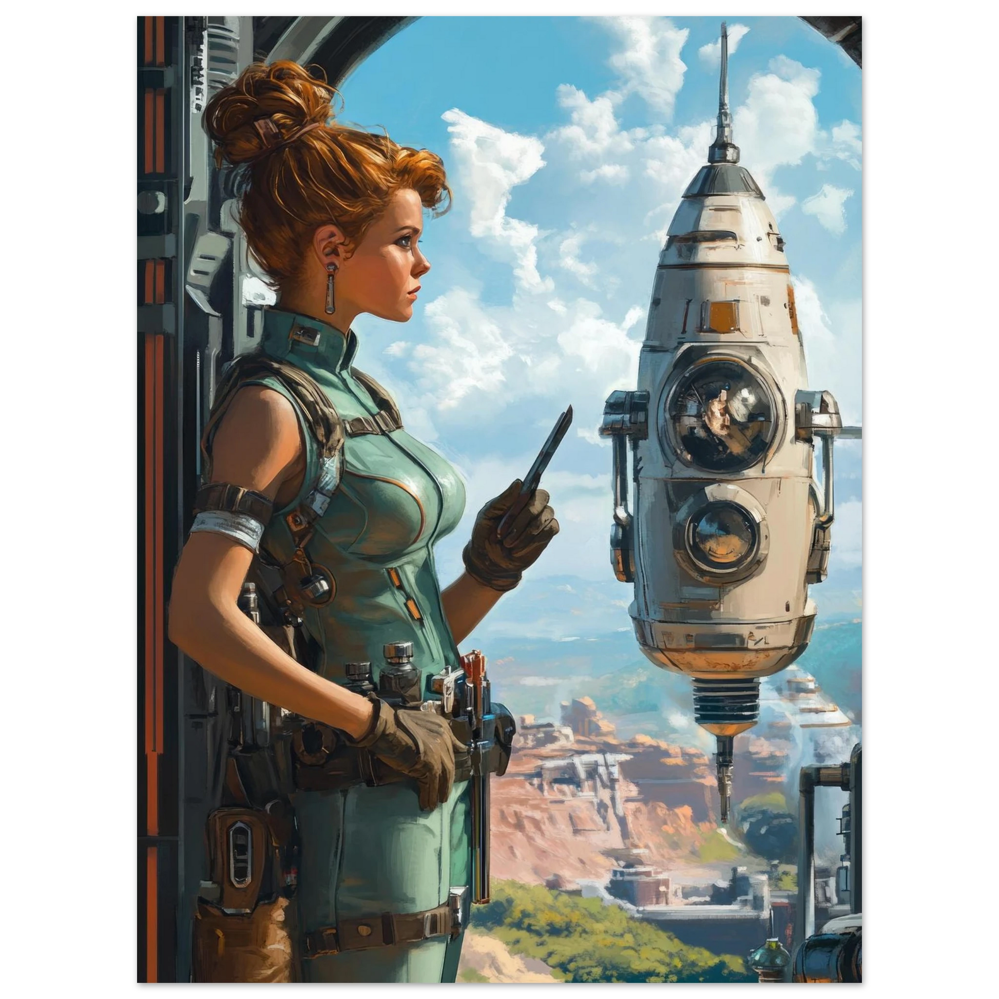 ✨ RETRO FUTUR MECHA WOMENS — Starship Series #16 - Aura Studio Déco