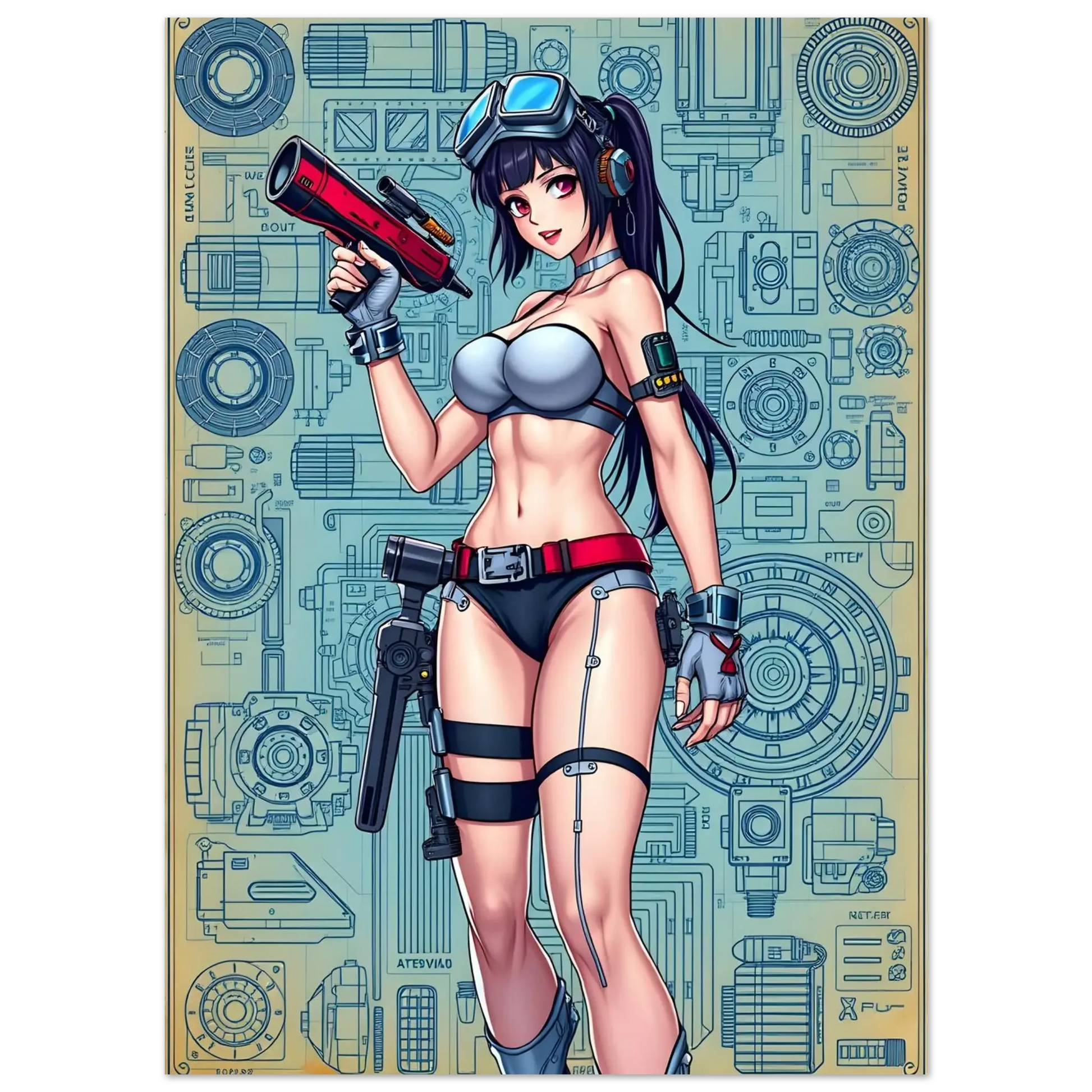 🌸🪐🎀👽Création Anime Rétro Sci-Fi ☄️45 - Aura Studio Déco
