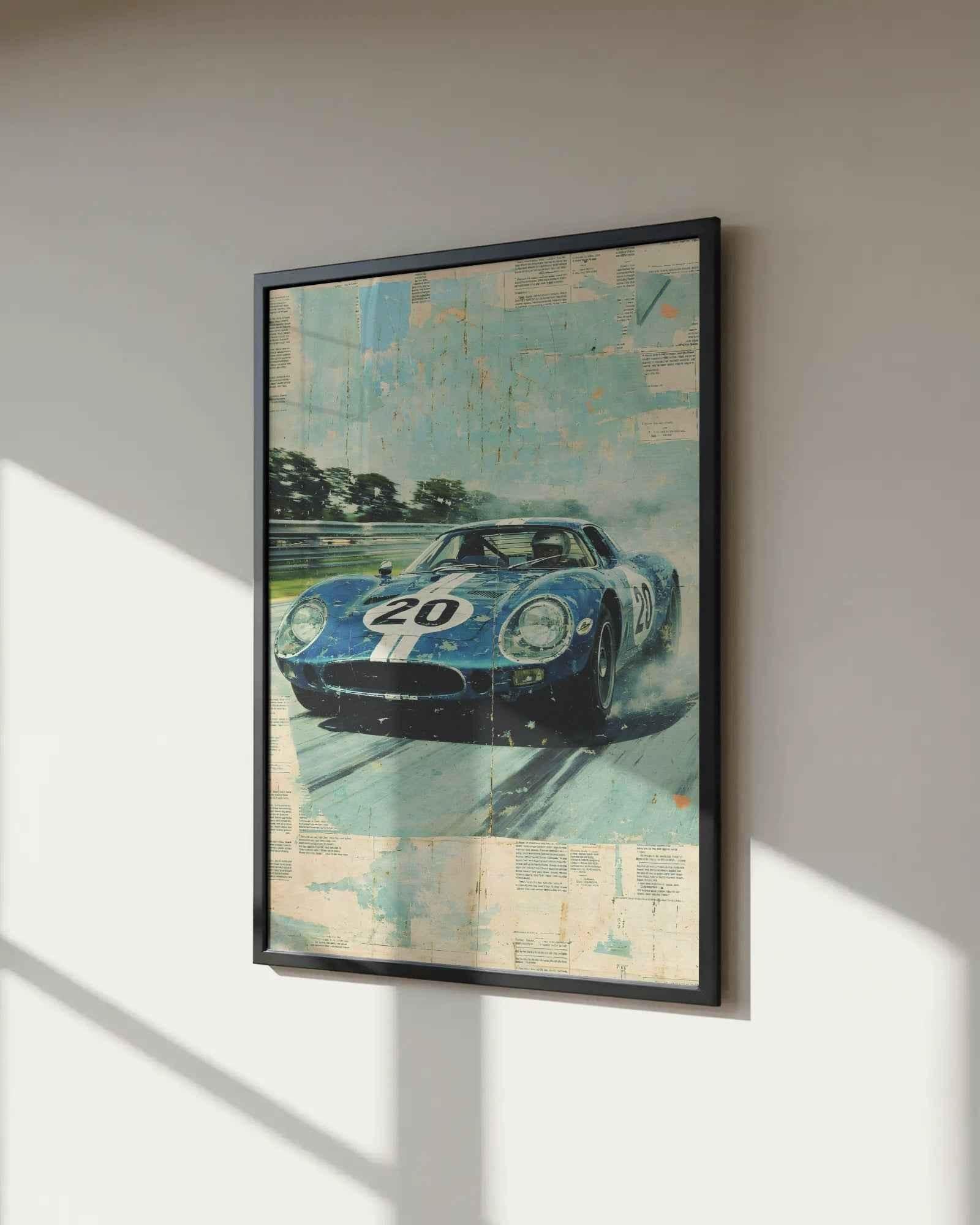 🏆🀣📺 Affiche Automobile Vintage Race Legend 2 - Aura Studio Déco