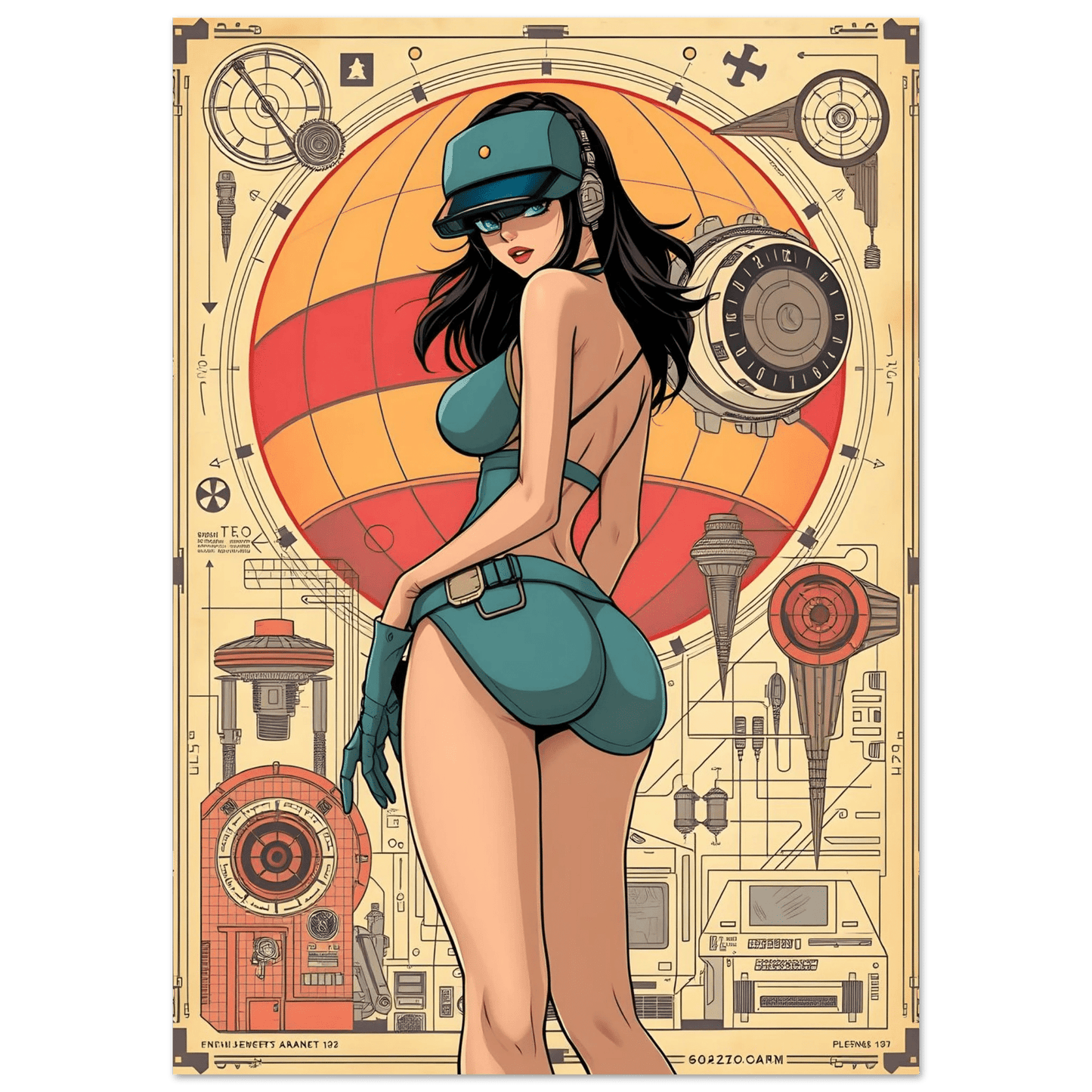 🌸🪐🎀👽Création Anime Rétro Sci-Fi ☄️31 - Aura Studio Déco