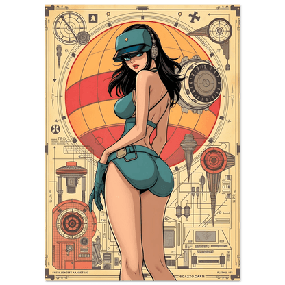 🌸🪐🎀👽Création Anime Rétro Sci-Fi ☄️31 - Aura Studio Déco