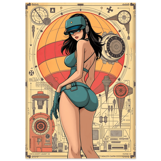 🌸🪐🎀👽Création Anime Rétro Sci-Fi ☄️31 - Aura Studio Déco