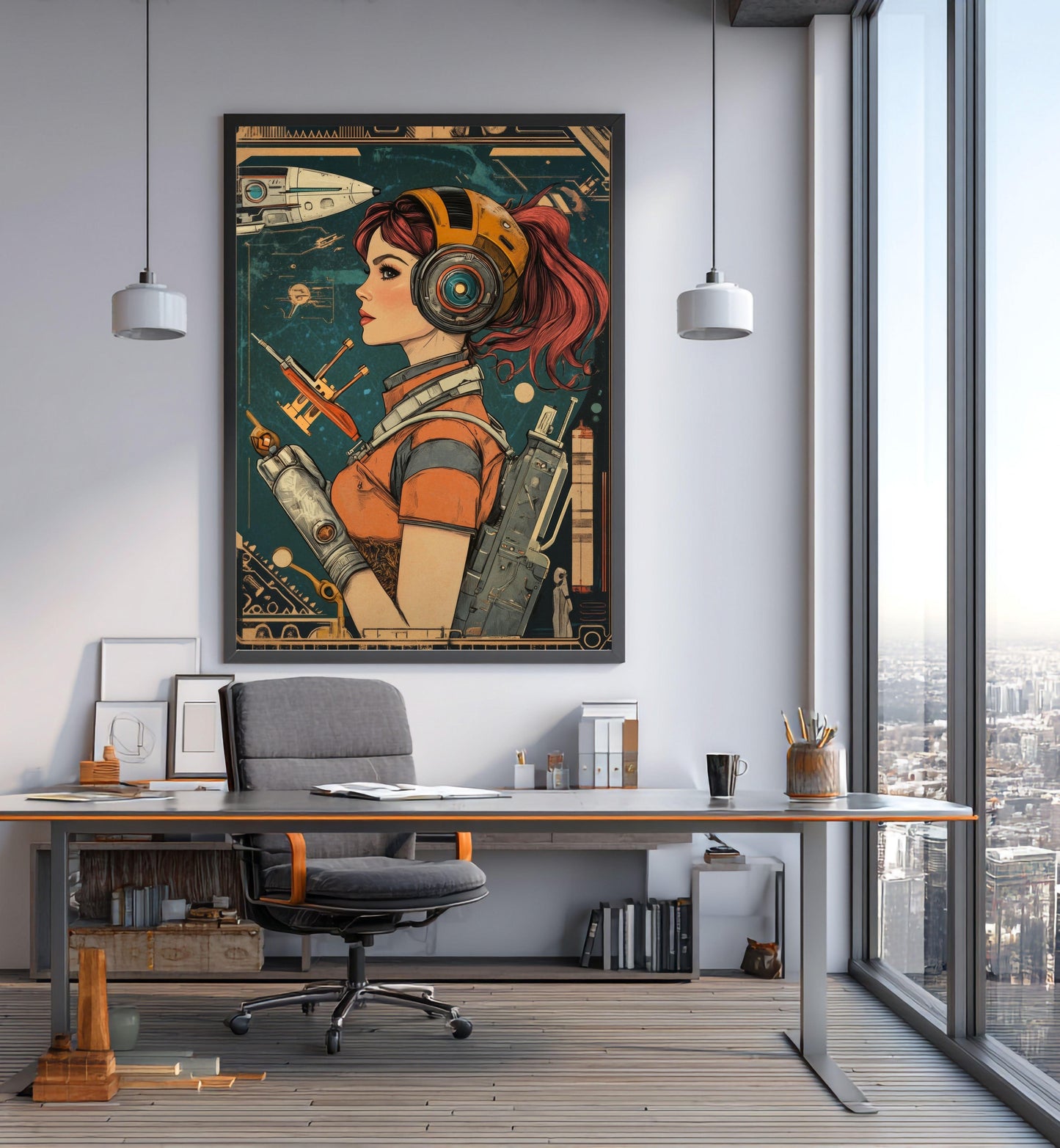 ✨ RETRO FUTUR MECHA WOMENS — Starship Series #17 - Aura Studio Déco