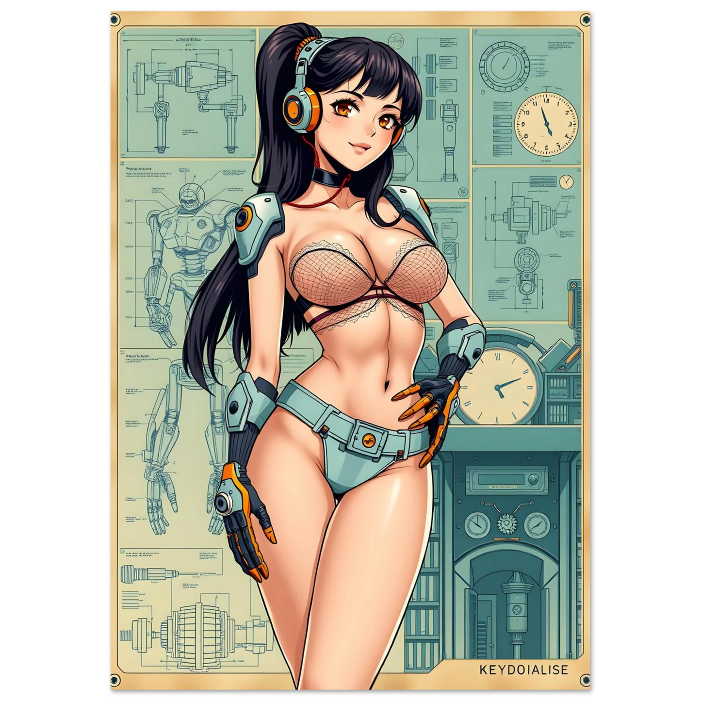 🌸🪐🎀👽Création Anime Rétro Sci-Fi ☄️11 - Aura Studio Déco