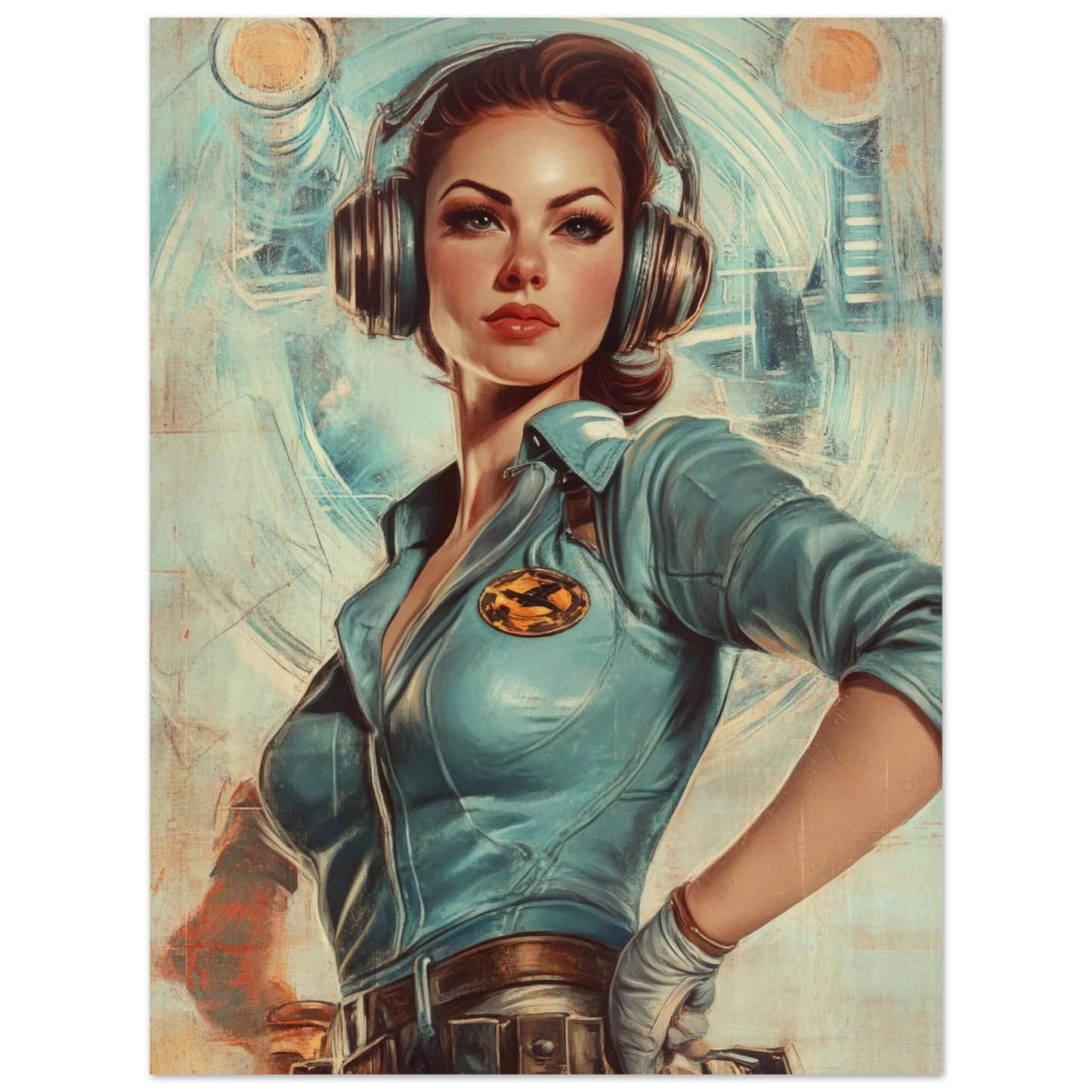 ✨ RETRO FUTUR MECHA WOMENS — Starship Series #71 - Aura Studio Déco