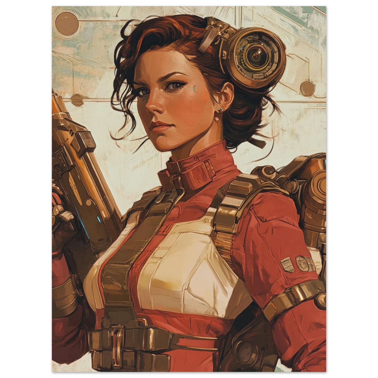 ✨ RETRO FUTUR MECHA WOMENS — Starship Series #62 - Aura Studio Déco