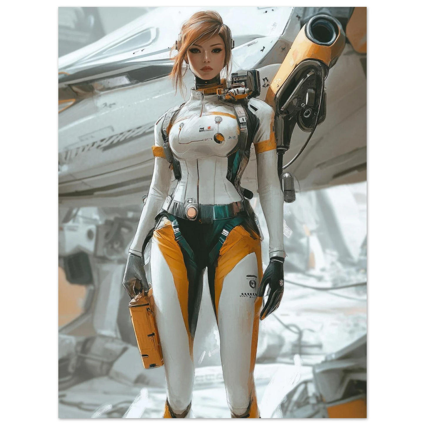 ✨ RETRO FUTUR MECHA WOMENS — Starship Series #46 - Aura Studio Déco