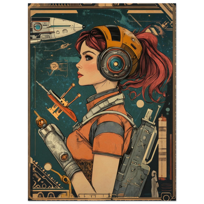 ✨ RETRO FUTUR MECHA WOMENS — Starship Series #17 - Aura Studio Déco