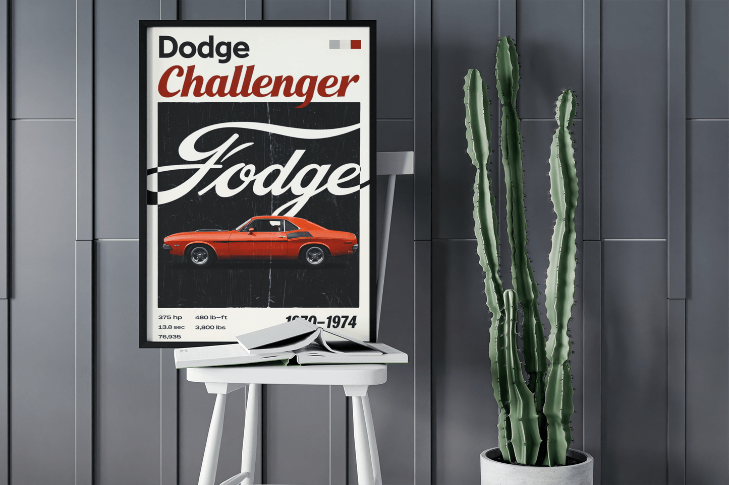 🏎️🏁Affiche Automobile Art' The Fodge Encadrée - Aura Studio Déco