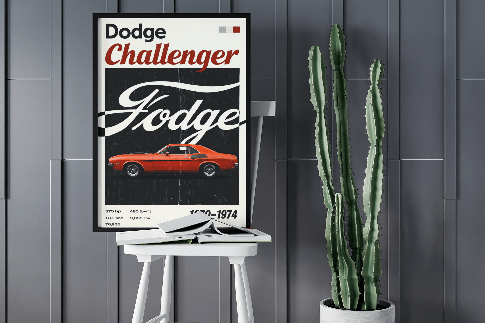 🏎️🏁Affiche Automobile Art' The Fodge Encadrée - Aura Studio Déco