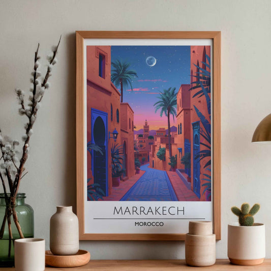 🏝️🗽🎳🛵 Collection Posters Voyage Artistiques - Marrakech🪘🇲🇦