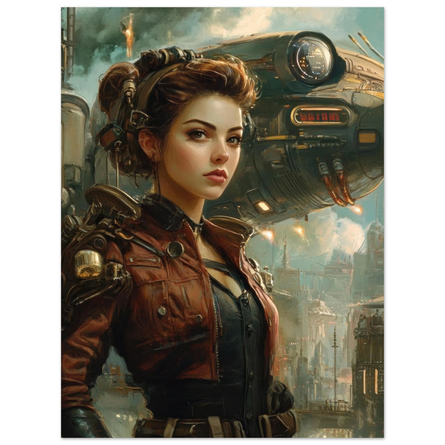 ✨ RETRO FUTUR MECHA WOMENS — Starship Series #88 - Aura Studio Déco