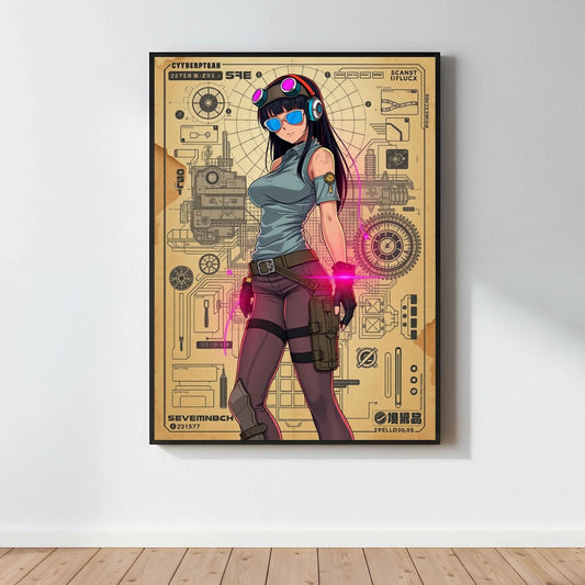 🌸🪐🎀👽Création Anime Rétro Sci-Fi ☄️34 - Aura Studio Déco