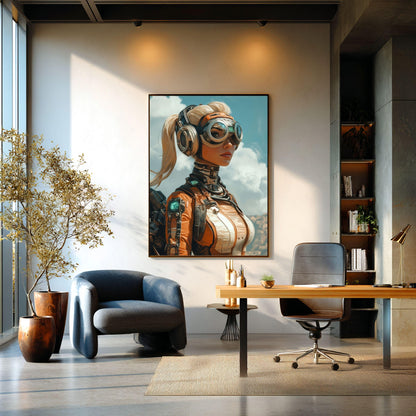 ✨ RETRO FUTUR MECHA WOMENS — Starship Series #57 - Aura Studio Déco