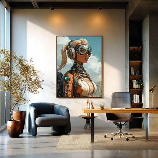 ✨ RETRO FUTUR MECHA WOMENS — Starship Series #57 - Aura Studio Déco