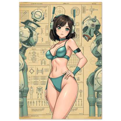 🌸🪐🎀👽Création Anime Rétro Sci-Fi ☄️42 - Aura Studio Déco