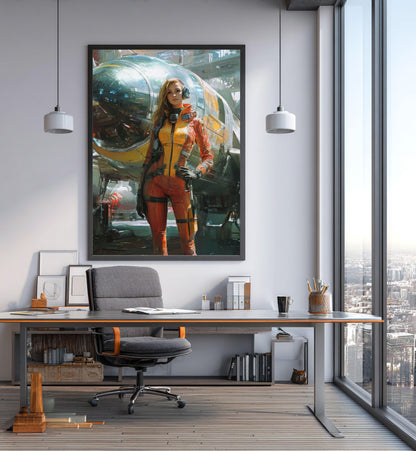 ✨ RETRO FUTUR MECHA WOMENS — Starship Series #07 - Aura Studio Déco