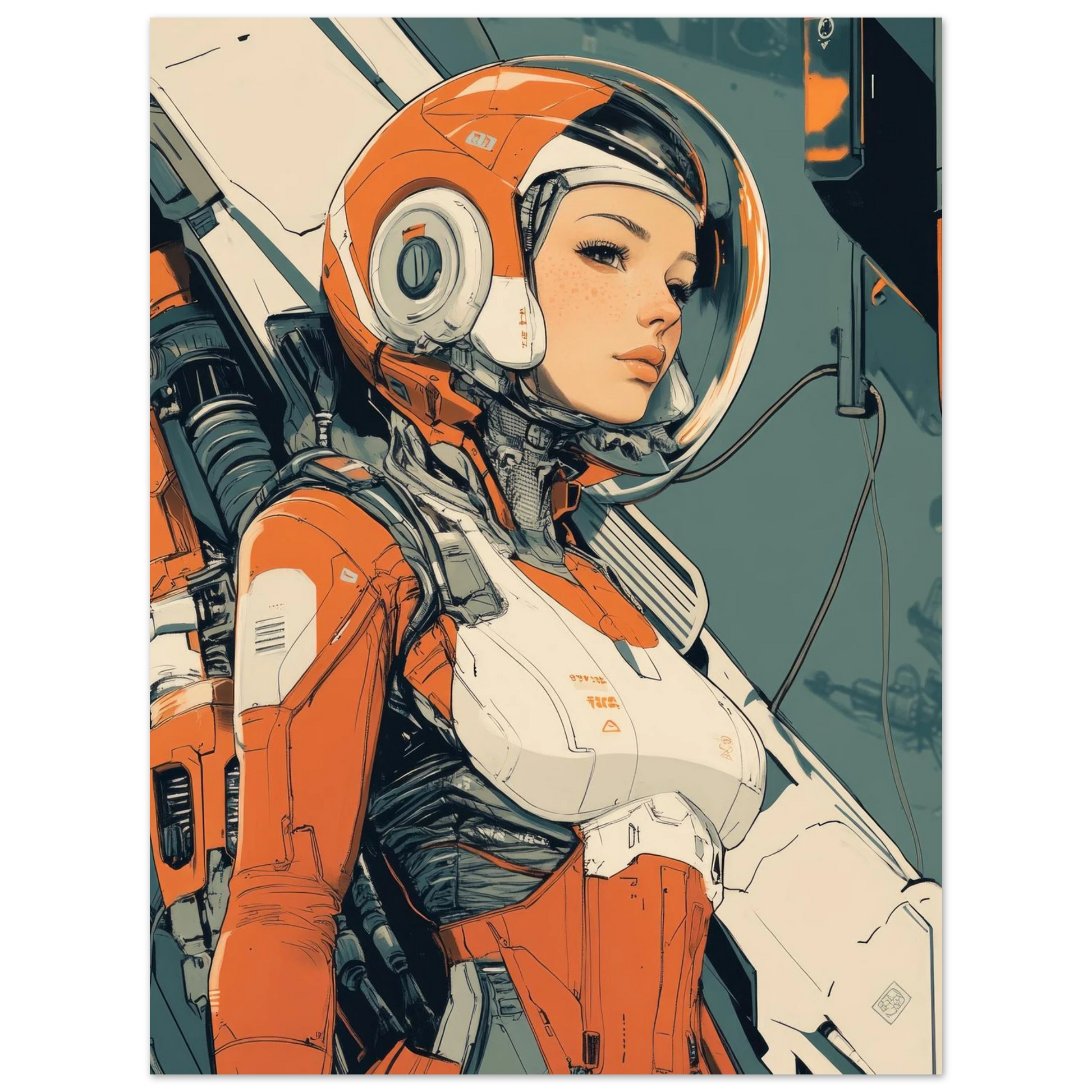 ✨ RETRO FUTUR MECHA WOMENS — Starship Series #61 - Aura Studio Déco