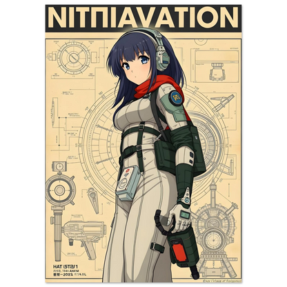 🌸🪐🎀👽Création Anime Rétro Sci-Fi ☄️18 - Aura Studio Déco