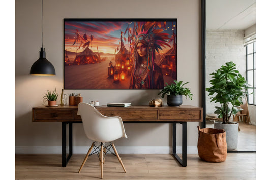 Esprit du Désert – Portrait tribal au coucher du soleil