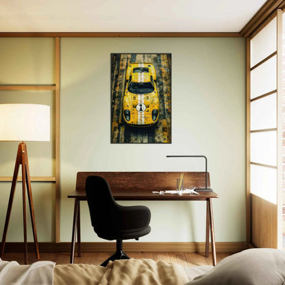 🏎️🏁Affiche Automobile Art' Legend 5 Encadrée - Aura Studio Déco