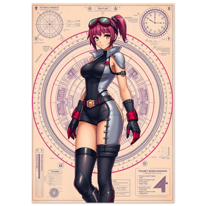 🌸🪐🎀👽Création Anime Rétro Sci-Fi ☄️46 - Aura Studio Déco