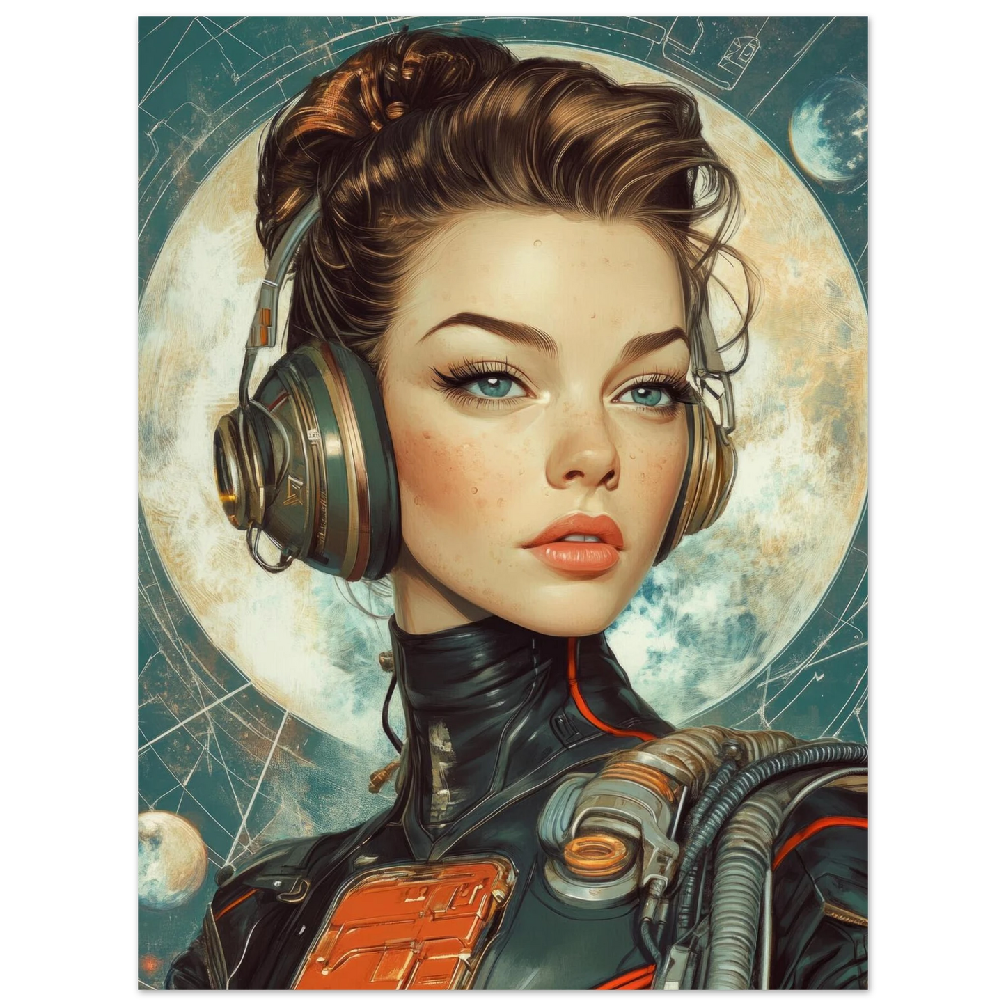 ✨ RETRO FUTUR MECHA WOMENS — Starship Series #34 - Aura Studio Déco