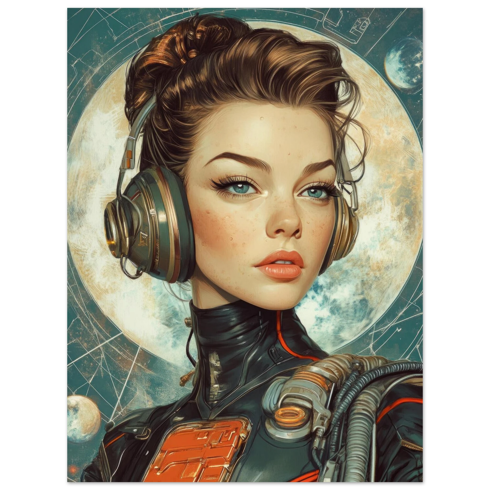 ✨ RETRO FUTUR MECHA WOMENS — Starship Series #34 - Aura Studio Déco