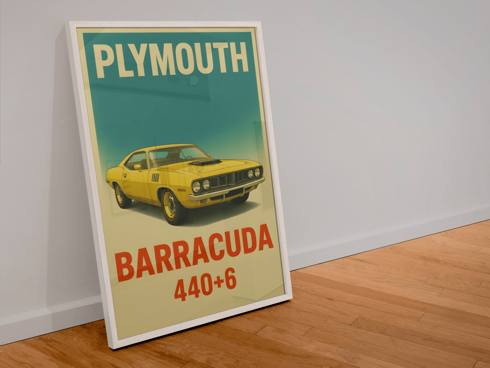 🏆🀣📺 Affiche Automobile Vintage Yellow Legend - Aura Studio Déco